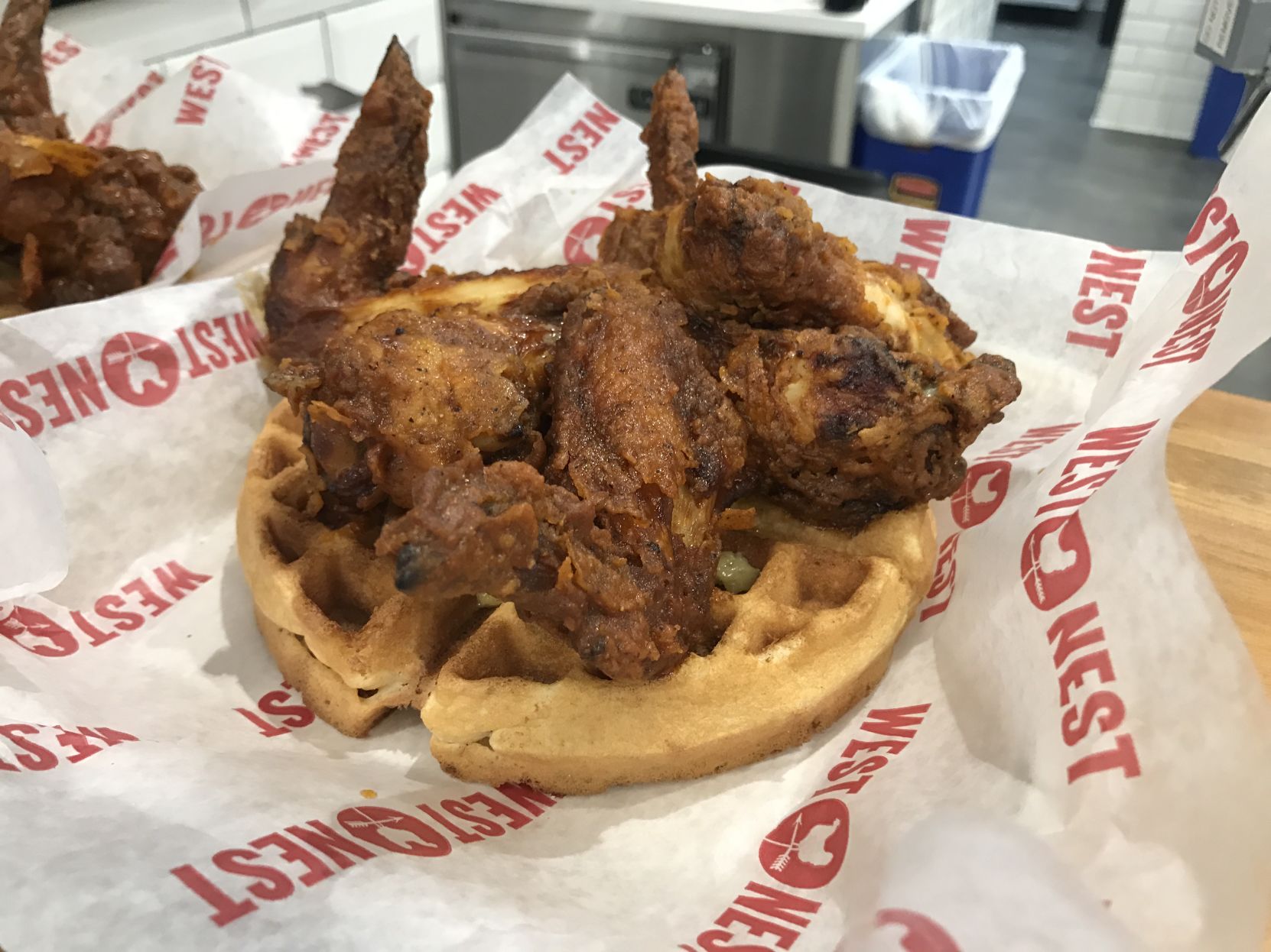 Chicken and waffles